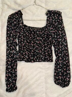 Almost Famous Smocked Crop Top